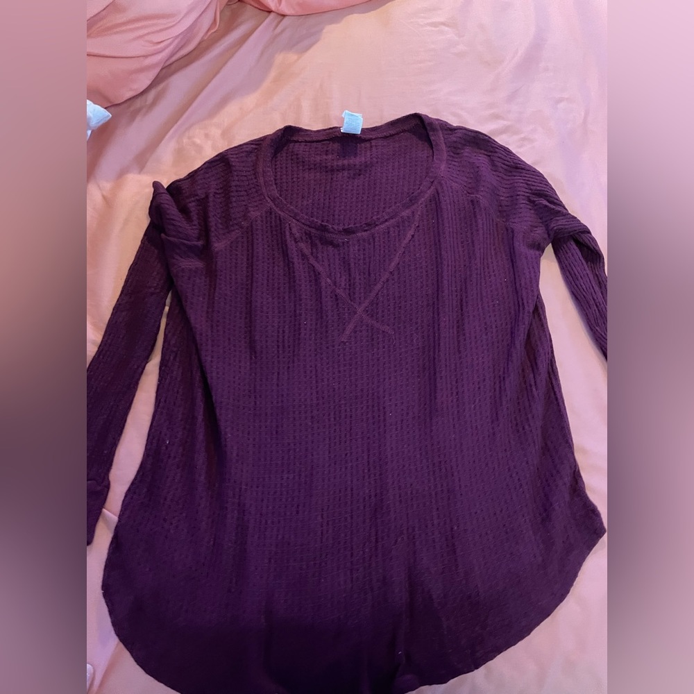 Maroon top